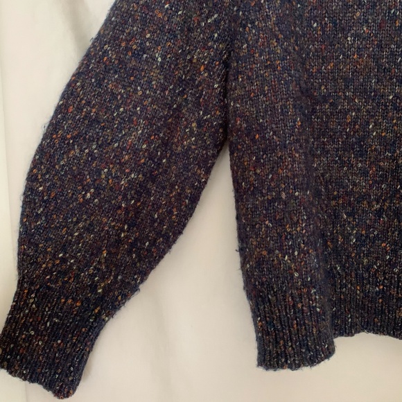 Astr the Label blue flecked 'Dorothy Puff Sleeve Sweater' - Picture 4 of 8